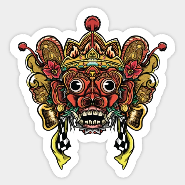 Barong Bali Sticker by ijoneon